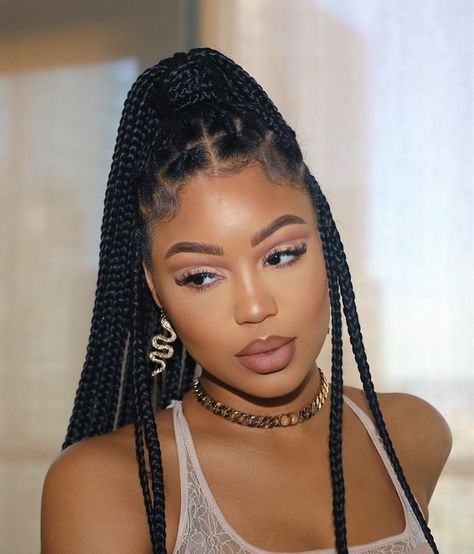 Faux Loc, Tan Skin Blonde Hair, Hairstyles Pictures, Long Box Braids, Box Braids Hairstyles For Black Women, Cute Braided Hairstyles, Braids Hairstyles Pictures, Cute Box Braids Hairstyles, Box Braid