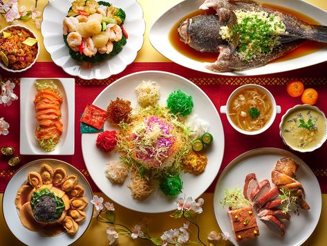 Chinese Feast, Yu Sheng, Sesame Crusted Tuna, Chinese New Year Dishes, Red Bean Soup, Feast Ideas, Chinese New Year 2022, Fresh Tuna, New Year's Food