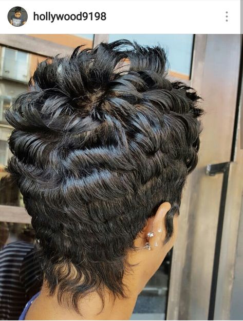 IG: @hollywood9198 Atlanta Hairstylist Black Hair Short Cuts, Short Spiked Hair, Hair For Black Women, Cut Life, Spiked Hair, Short Sassy Hair, Pixie Styles, Sassy Hair, Relaxed Hair