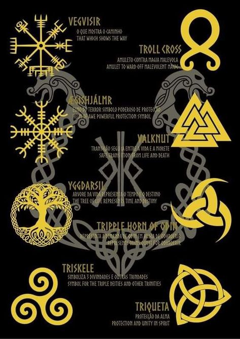 Viking Sigils, Viking Tattoo Ideas Norse Mythology, Asatru Tattoo, Valhalla Tattoo, Vegvisir Tattoo, Viking Symbols And Meanings, Viking Tattoos For Men, Viking Rune Tattoo, Viking Warrior Tattoos