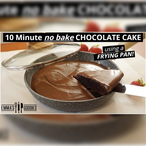 Cake In A Pan Recipes, Cake In Pan, Pan Cake Recipe, Emma's Goodies, Bake Chocolate Cake, Quick Chocolate Cake, No Bake Chocolate Cake, Pan Cake, Bake Cake