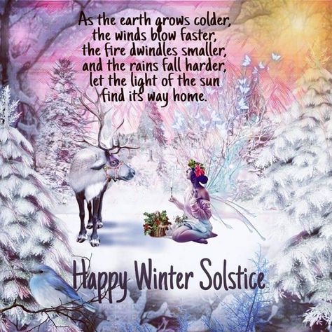 Welcome Winter Solstice, Yule Magick, Winter Solstice Quotes, December Magic, Blessing Manifesting, Yule Winter Solstice, Yule Traditions, Solstice Art, Pagan Christmas