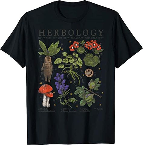 Amazon.com: kawaii graphic tees Harry Potter Herbology, Hogwarts T Shirt, Class Shirt, Harry Potter Outfits, Brothers Shirts, T Shirt Image, Movie Shirts, Shop Top, Fashion Brands