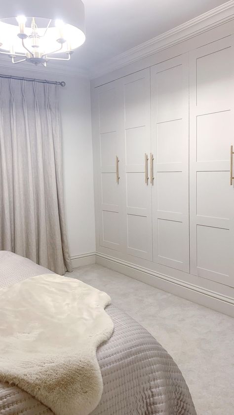 yorkshirehousebuild on Instagram: IKEA PAX HACK Who doesn’t love an ikea hack? There is something so thrilling about making something that is average look bespoke. I… Pax Hack, Ikea Pax Hack, Organised Chaos, Ikea Pax Wardrobe, Pax Wardrobe, Ikea Pax, Closet Doors, Ikea Hack, Gold Mirror