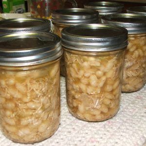 White Bean Chili - Joanne moves to Pressure Canning - SBCanning.com - homemade canning recipes October Beans, Canning Soup Recipes, Canning Beans, Canning Granny, Canning Salt, Pressure Canning Recipes, White Bean Chicken Chili, Canning 101, White Bean Chili