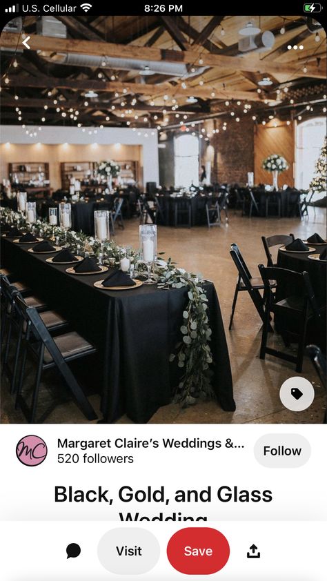 Black Table Linens Wedding, Black Tablecloth Wedding, Black Wedding Table, Dark Green Wedding, Dark Wedding Theme, Black Wedding Decorations, Black Tablecloth, Wedding Table Linens, Barn Wedding Decorations