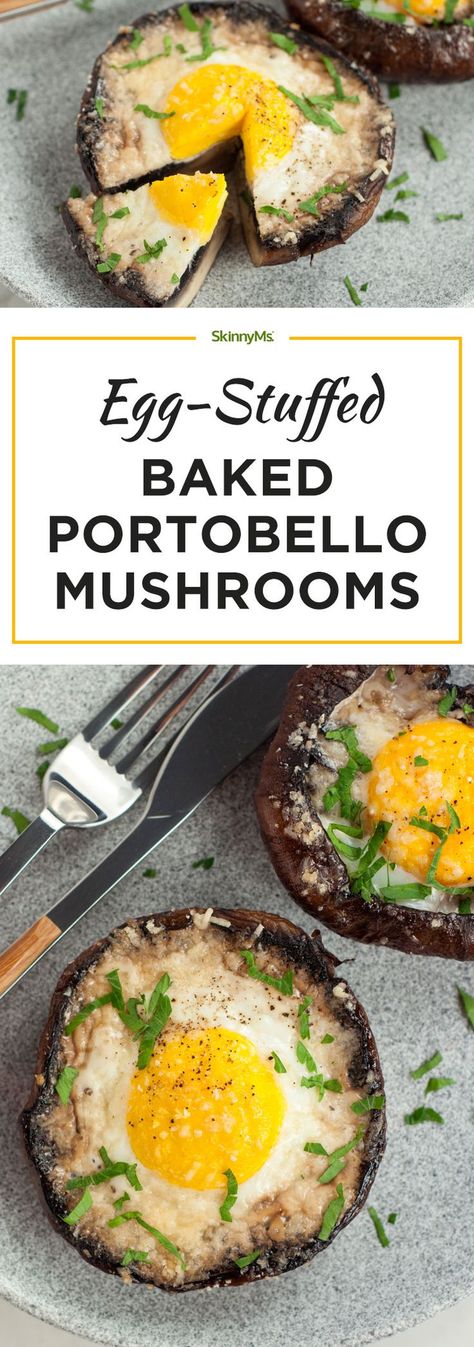 Eggs Cups, Portobello Mushroom Recipes, Whole30 Breakfast, Portabella Mushrooms, Baked Egg, Stuffed Mushroom, Dinner Easy, Portobello Mushroom, Quick And Easy Breakfast