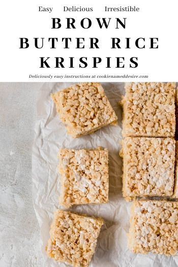 Brown Butter Rice Krispie Treats, Brown Butter Rice, Dessert Shooters Recipes, Rice Krispie Treats Recipe, Future Chef, Krispie Treats Recipe, Rice Recipes For Dinner, Rice Krispies Treats, Krispies Treats