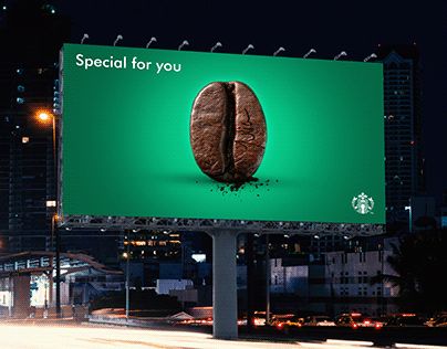 Starbucks Advertisement Poster, Brand Exploration, Billboards Advertising, Billboard Campaign, Coffee Ads, Outdoor Advertising Billboard, Starbucks Advertising, Nike Wallpapers, Cool Nike Wallpapers