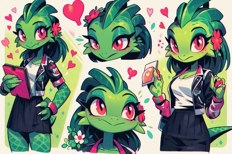 Lizard Oc Art, Anthro Chameleon, Chameleon Character Design, Lizard Fursona, Lizard Character Design, Anthro Lizard, Lizard Oc, Lizard Girl, Hybrid Art