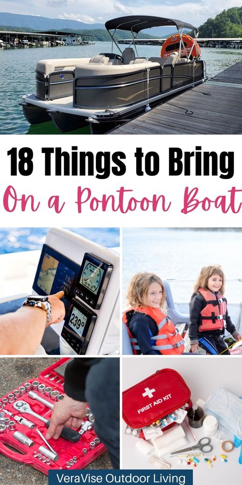 Pontoon Boat Ideas Parties, Boat Essentials Summer, Boat Packing List, Pontoon Boat Must Haves, Pontoon Boat Organization Ideas, Boat Ideas Diy, Boat Necessities, Boat Must Haves, Boat Hacks Ideas