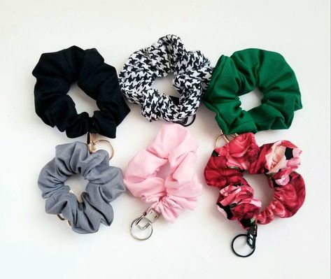 Scrunchies Keychain, Scrunchie Keychain, Easter Mantle, Bridal Proposal, Key Wristlet, Custom Teacher Gifts, Aesthetic Car, Women Aesthetic, Birthday Gifts For Best Friend