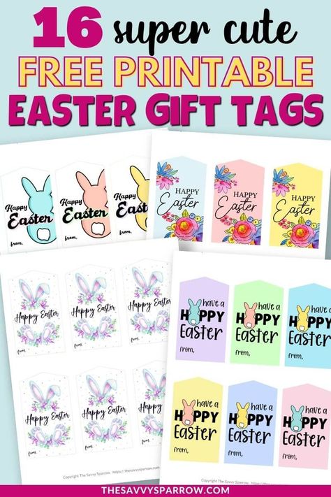 Easter Bubbles Tags, Easter Gift Tags Printable Free Peeps, Hoppy Easter Tags Free Printables, Teachers Easter Gifts Ideas, Easter Labels Printable Free, Happy Easter Tags Free Printable, Free Easter Tags Printables, Easter Teacher Gifts Ideas, Easter Gift Tags Printable Free