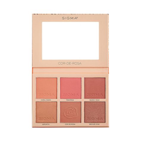 Freshen up your makeup look with this gorgeous, rosy cheek blush palette, featuring 6 buildable, blendable shades in buttery soft formulas. Designed and carefully tested to suit a wide range of skin tones, these warm powder blushes embody the beauty, love and joy of roses. Cor-de-Rosa, meaning “color of the roses,” will add a natural, healthy-looking flush to your cheeks for the timeless complexion you crave. Mod Eyeshadow, Rosy Eyeshadow, Cheek Blush, Face Brush Set, Shading Brush, Blush On Cheeks, Hydrating Lip Gloss, Cheek Palette, Youtube Makeup