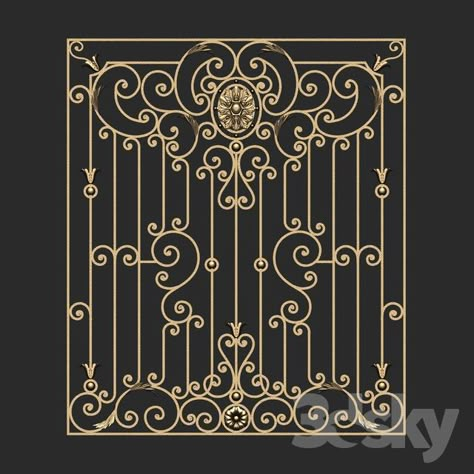 Wrought iron grating Iron Window Grill, Home Window Grill Design, Window Grill Design Modern, Wrought Iron Stairs, Wrought Iron Design, Grill Door Design, Iron Windows, Wrought Iron Decor, Wooden Main Door Design