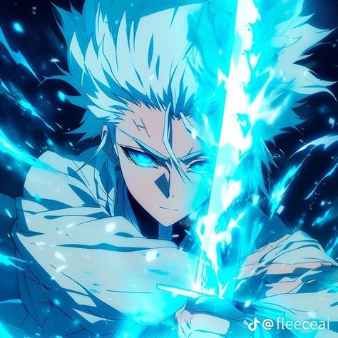 Blue Avatar, Toshiro Hitsugaya, Naruto And Sasuke Wallpaper, Bleach Anime Art, Dream Anime, Blue Anime, One Peice Anime, Anime Accessories, Anime Expressions