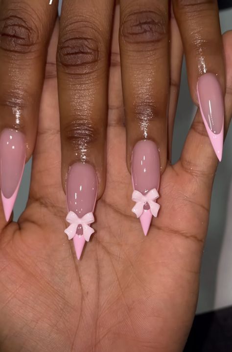 Short Nails Acrylic, Bow Nails, Short Acrylic Nails, Nails Acrylic, Short Nails, Nail Inspo, Acrylic Nails, Nail Designs, Cute Outfits