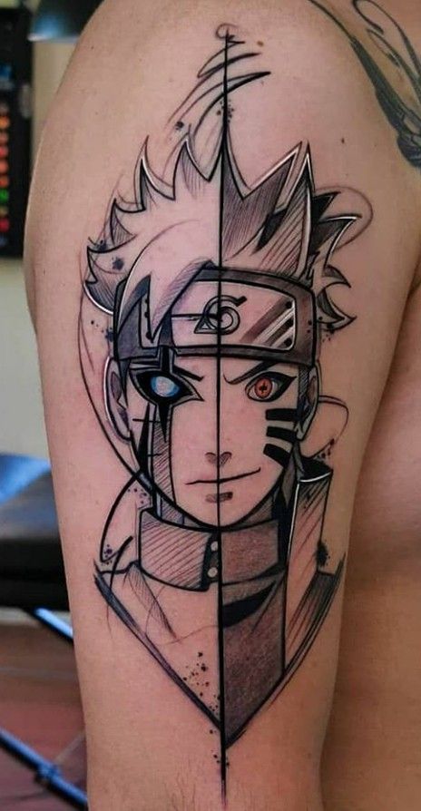 Boruto Tattoo Ideas, Naruto Tatoos Ideas, Naruto Tatoos, Boruto Tattoo, Naruto Tattoo Design, Naruto Tattoo Ideas, Tato Naruto, Naruto Tattoos, The Hokage