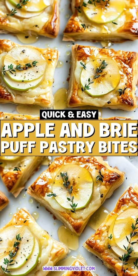 Indulge in the flavors of fall with these scrumptious bites featuring sweet apple and creamy brie nestled in flaky puff pastry. Ideal for entertaining, these easy-to-make treats are sure to be a hit at your next autumn gathering. Don't miss out on the recipe—save this pin for later! Brie And Puff Pastry Recipes, Brie Pastry, Ragu Recipes, Beef Ragu Recipe, Apple Brie, Creamy Brie, Food For Fall, Brie Puff Pastry, Autumn Celebration