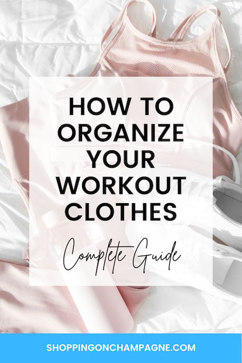 Exercise Clothes Organization, Fold Workout Clothes, Workout Clothing Organization, Athletic Wear Closet Organization, Active Wear Organization, Folding Workout Clothes, How To Fold Workout Clothes, Athletic Wear Organization, Organize Workout Clothes