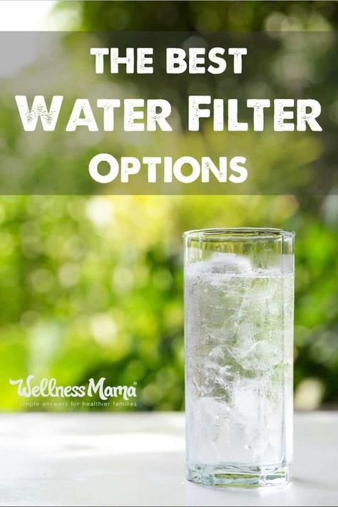 The Best Water Filter For Home Use (Pitcher, Charcoal, Under-Counter)  What is the best water filter for your family? Bottled, Pitchers, Reverse Osmosis, Distilled Water, and Carbon Filters evaluated on price and effectiveness. Countertop Water Filter, Cleaner Living, Reverse Osmosis Water Filter, Barn Apartment, Best Water Filter, Wellness Mama, Grow Food, Kitchen Gear, Alcohol Detox