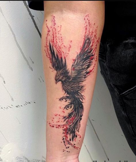 Forearm Phoenix Tattoo For Men, Pheonix Tattoo For Women, Feniks Tattoo, Phoenix Tattoo Sleeve, Phoenix Tattoo For Men, Phönix Tattoo, Tattoos Infinity, Forearm Band Tattoos, Phoenix Tattoo Design