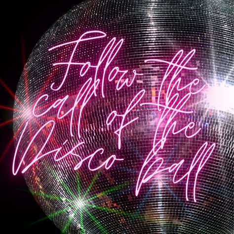 Follow The Call Of The Disco Ball, Studio 54 Party Theme, Studio 54 Party, Disco Aesthetic, Framed Records, Disco Costume, Disco Glam, Glitter Lipstick, Disco Theme