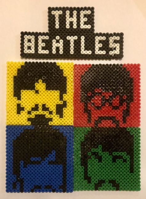 Easy Album Covers, Album Cover Perler Beads, Beads Ideas, Fuse Beads, Perler Bead, Hama Beads, Perler Beads, Bead Crafts, The Beatles