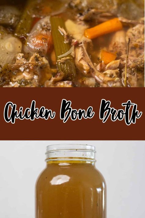 Chicken Bone Broth Chicken Neck Recipe Bone Broth, Turkey Soup From Carcass, Chicken Bone Broth Recipe, Chicken Stock Recipe, Chicken Bone Broth, Stock Recipes, Bone Broth Recipe, Beef Bone Broth, Oven Roasted Chicken