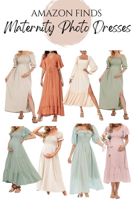 Maternity Photo Dresses, Fall Maternity Dress, Maternity Photo Dress, Fall Picture Outfits, Dresses From Amazon, Beach Picture Outfits, Fall Maternity Photos, Casual Maternity Outfits, Maternity Photo Outfits