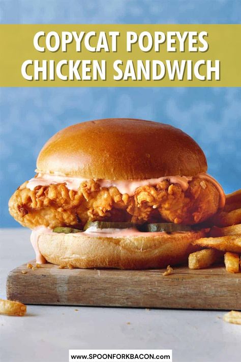 How To Make Spicy Chicken Sandwich, Popeyes Spicy Chicken Sandwich, Popeye Chicken, Spicy Fried Chicken Sandwich, Popeyes Spicy Chicken Recipe, Popeyes Chicken Sandwich Recipe, Chicken Prep, Popeyes Chicken Sandwich, Juicy Fried Chicken