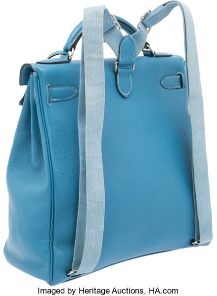 Luxury Accessories:Bags, Hermes Blue Jean Togo Leather Kelly Ado Backpack. ... Kelly Ado Backpack, Hermes Backpack, Hermes Birkin Orange, Backpack Luxury, Hermes Blue, Louis Vuitton Sac, Mini Mochila, Togo Leather, Leather Projects