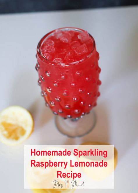 Pin this recipe for later and make the most delicious sparkling raspberry lemonade at home! 

Click this PIN for the full recipe: Enjoy a tall glass of homemade sparkling raspberry lemonade. Made with fresh raspberries, simple syrup, and lemons. Whipped Lemonade, Raspberry Lemonade Recipe, Lemonade Recipe, Fresh Raspberries, Raspberry Lemonade, Refreshing Cocktails, Simple Syrup, Mocktails, Drink Recipes