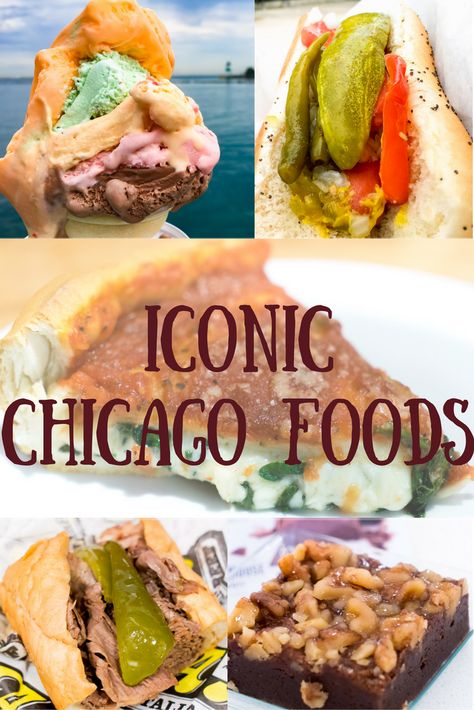 Travel the World: Five iconic and famous Chicago foods you must try on a trip to… Chicago Themed Party, Chicago Desserts, Italian Rolls, Belgian Fries, Chicago Vacation, Trip To Chicago, Chicago Eats, Chicago Pizza, Chicago Tours