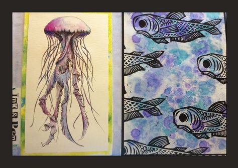 CH- Under the sea sketchbook Under The Sea, Starry Night, Sketch Book, Art