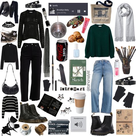 #artstudent #aesthetic #artist #outfits #blackoutfit Architecture Student Aesthetic Outfits, Art Student Aesthetic Outfit, Student Aesthetic Outfit, Art Student Outfit, College Student Outfits, Daphne Moon, Art Student Aesthetic, Student Outfit, Student Aesthetic