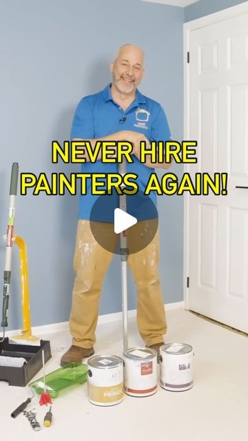 Jeff Thorman | Home RenoVision on Instagram: "Painting a Room? Watch My Fool Proof How To Video #homerenovation #homediy" How To Paint A Bathroom, How To Paint Like A Pro, How To Paint A Bedroom, Painting A Bathroom, Painting A Room, Painting Walls, Instagram Painting, Fool Proof, Color Techniques