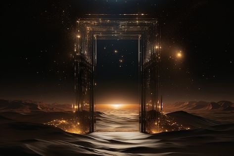 Free photo fantasy style gateway or port... | Free Photo #Freepik #freephoto Background Images For Editing Landscape, Banner Background Images For Editing, Dance Background, Stage Background, Fantasy Style, Background Gold, Background Images For Editing, Gold Poster, Event Poster Design