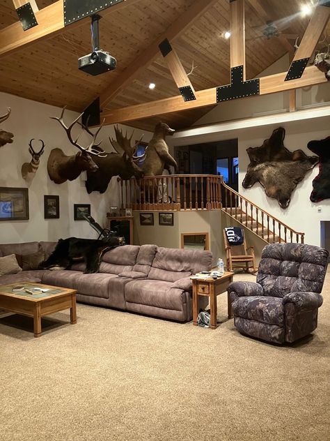 Backyard Pub Shed, Backyard Pub, Pub Sheds, Hunting Room, Antler Art, Trophy Rooms, Hunter S, Garage Design, Country Store