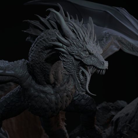 "Dragon Diorama" by Hyunseok Jin Dragon Torso Tattoo, Dragon Diorama, Zodiac Dragons, Dragon Game Of Thrones, Boss Monster, Mobile Project, Dragon 3d, Myths & Monsters, Egypt Tattoo