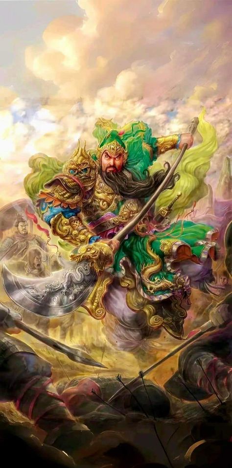 Guan Yu, Chinese Mythology, Beautiful Artwork, Cosmos, Tattoo Ideas, Wallpapers, Tattoos, Quick Saves, Art