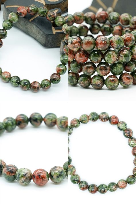 Unakite Bracelet, Healing Crystal Bracelets, Bracelets Gemstone, Future Board, Crystal Healing Bracelets, Men's Bracelet, Bracelet Beaded, Style Boho, Unique Charms