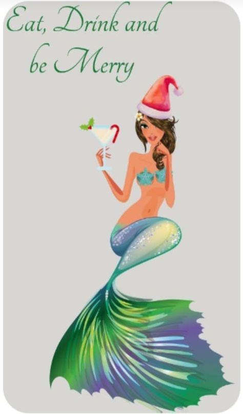 https://www.facebook.com/photo/?fbid=671460238521338 Christmas Mermaid Art, Have A Wonderful Night, Eat Drink And Be Merry, Mermaid Stuff, Christmas Puns, Christmas Beach, Mermaid Wallpapers, Mermaid Christmas, Mermaid Photos