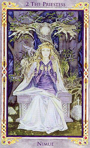 The Priestess - Arthurian Tarot Llewellyn Tarot, Celtic Goddess, Tarot Major Arcana, Tarot Cards Art, Angel Cards, Tarot Art, Goddess Art, Major Arcana, Oracle Decks