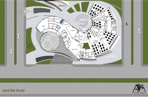 Central library project on Behance Library Design Architecture Plan Layout, Paper Model Architecture, Site Analysis Architecture, Library Project, Library Plan, Architecture Drawing Presentation, Central Building, مركز ثقافي, Conceptual Drawing