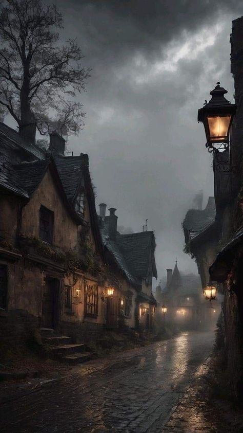 Village Dark Aesthetic, Medieval Village Aesthetic Dark, Victorian Village Aesthetic, Dark Village Aesthetic, Medieval Village Aesthetic, Old Village Aesthetic, Dark Medieval Aesthetic, Gothic Village, Dark Romantasy