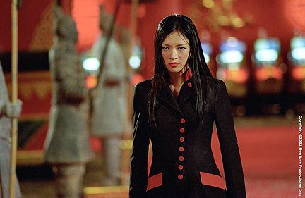 Zhang Ziyi as Hu Li, Rush Hour 2 Rush Hour 2, Ziyi Zhang, James Carter, Fish Out Of Water, Roselyn Sanchez, Zhang Ziyi, Rush Hour, Asian Celebrities, Movies Showing