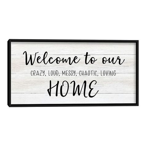 Farmhouse Signs Diy, Entry Signs, Family Wall Decor, Diy Canvas Wall Art, Welcome To Our Home, Diy Wood Signs, Family Wall, Diy Signs, Family Signs