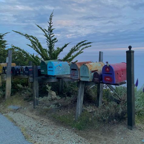 Mailbox Aesthetic, Cool Mailboxes, California Coast, Mailbox, California, Outdoor Decor, Color