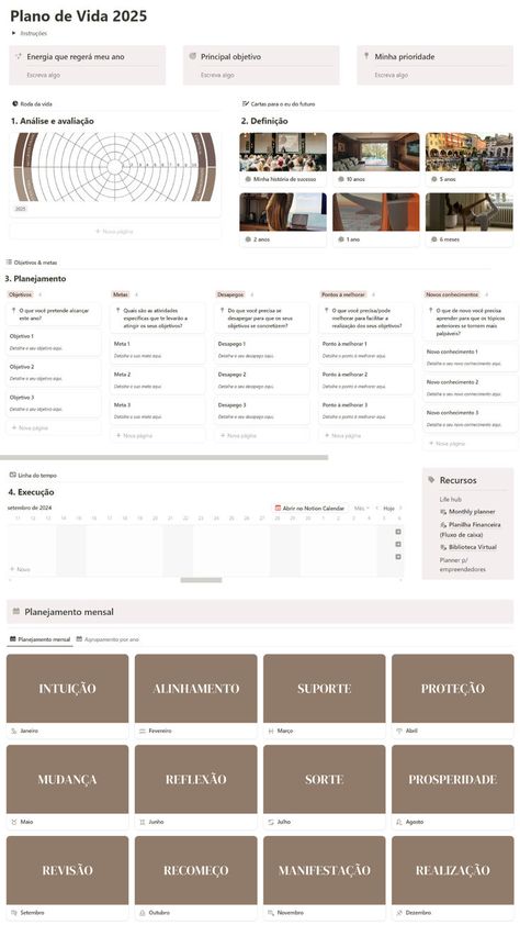 O Plano de Vida é um Planner Digital no Notion desenvolvido para ajudar você a estruturar toda a sua vida através das melhores ferramentas de organização, autoconhecimento e desenvolvimento pessoal. Clique no Pin e saiba mais! - planner digital, planner no notion, notion template, notion 2025, organização pessoal, metas 2025, life hub notion, planner anual, rotina organizada, planner mensal, vision board, roda da vida, planejamento de vida, planner semanal, planner 2025 completo, notion planner Template Notion, Notion Planner, Notion Template, Planner Digital, Digital Planner, Vision Board